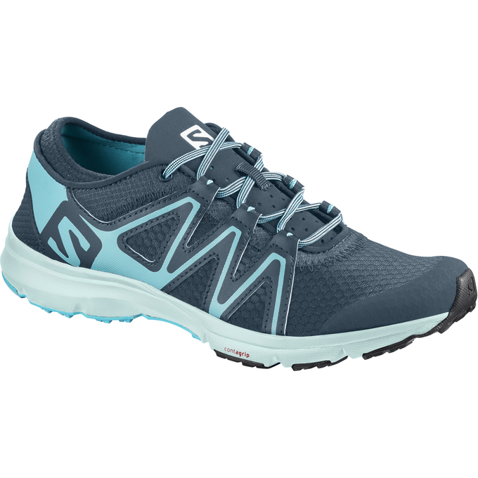SALOMON CROSSAMPHIBIAN SWIFT W Philippines - Women's Water Shoe - Light Turquoise/Navy | 890637-WFA